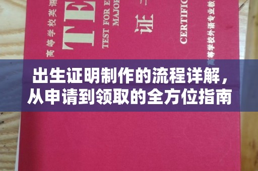 澄海出生证明制作的流程详解，从申请到领取的全方位指南